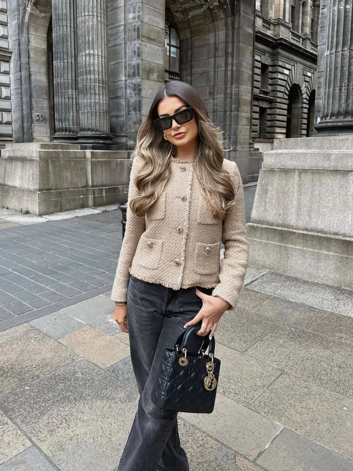 Lana - Casual Tweed Jasje Voor Dames