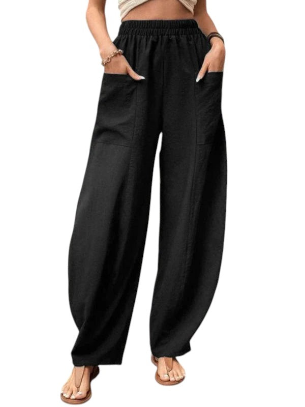 Wijde Dames Broek Met Stretch