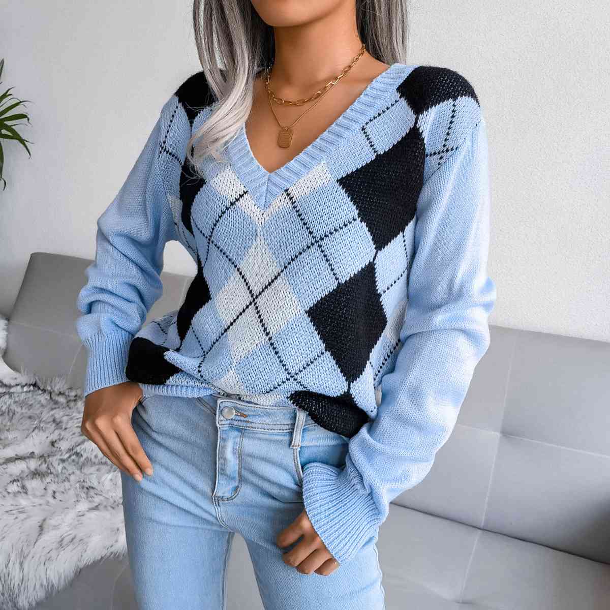 Sweater Met V-hals voor Dames - Dana