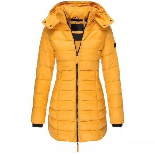 Lange Winterjas Met Capuchon Voor Dames