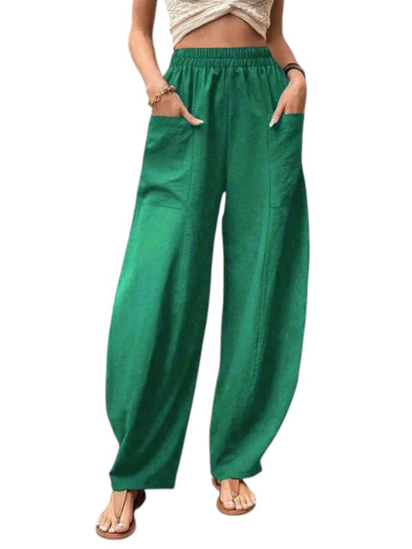 Wijde Dames Broek Met Stretch
