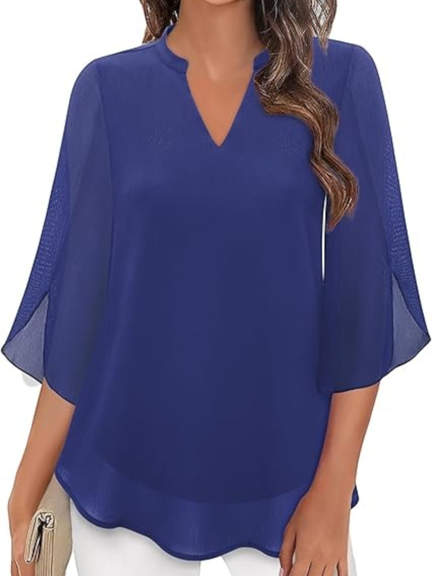 Emilia | Elegante Zomerblouse Met V-hals