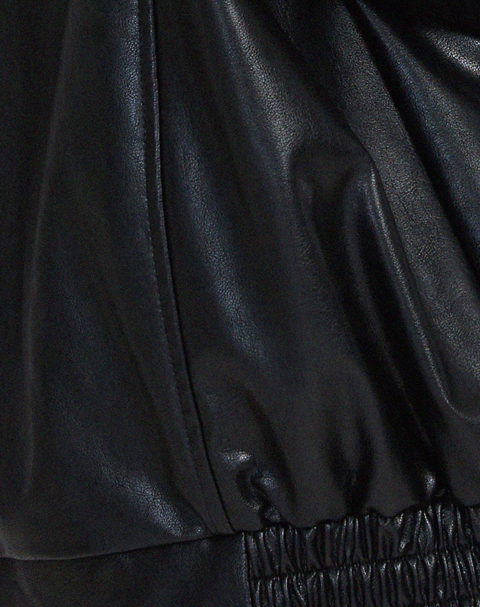 losse oversized leren jas dames