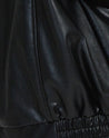 losse oversized leren jas dames