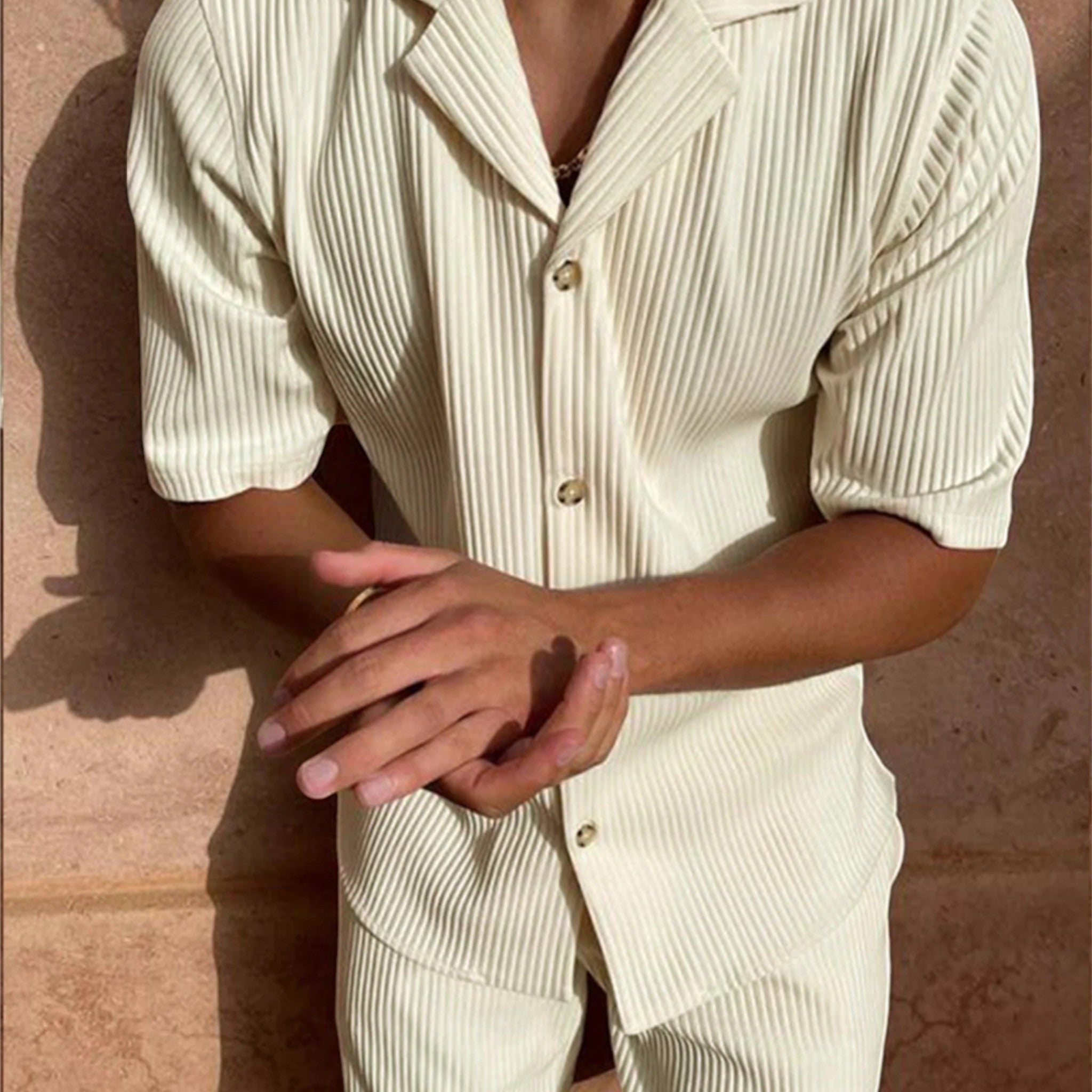 Ibiza | 2-delige Zomerset Heren | Overhemd & Shorts