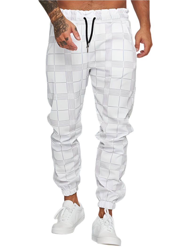 Xander - Trendy Geruite Joggingbroek Heren