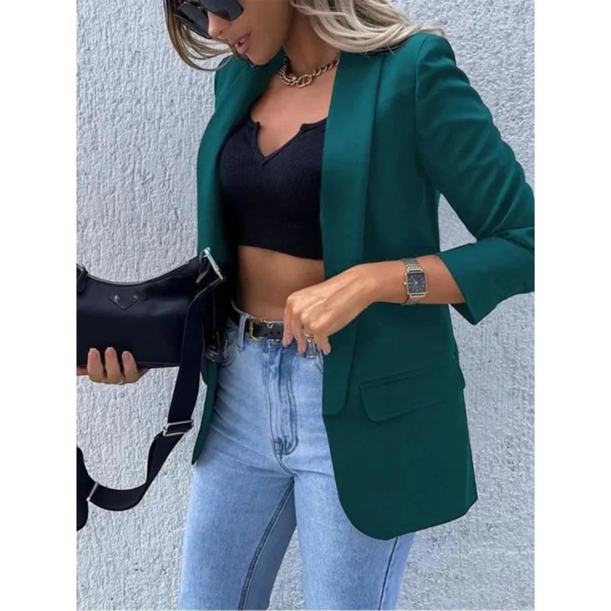 Dana | Stijlvolle Blazer Met Open Voorkant