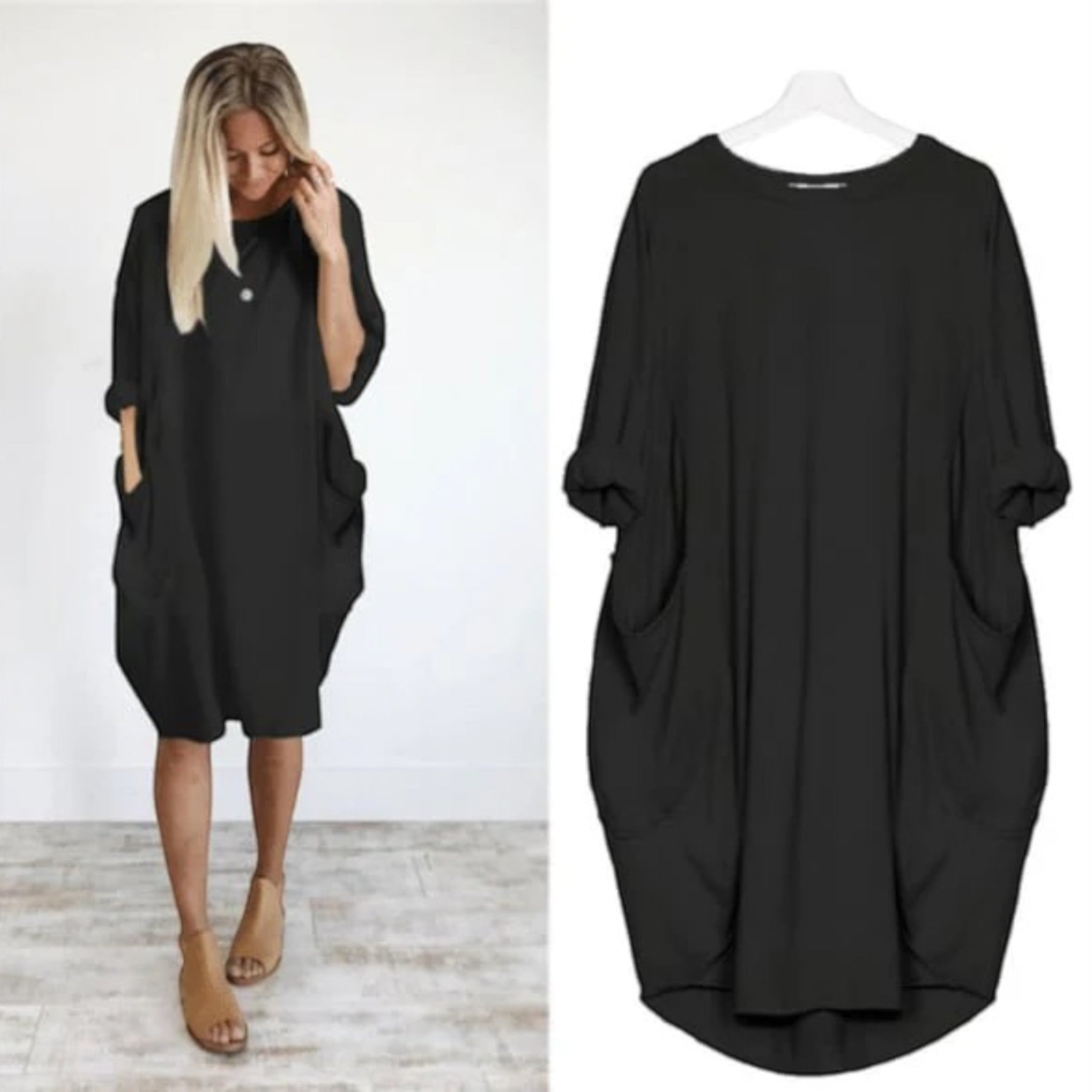 Elisa | Blousejurk Met Ronde Hals  | Oversized