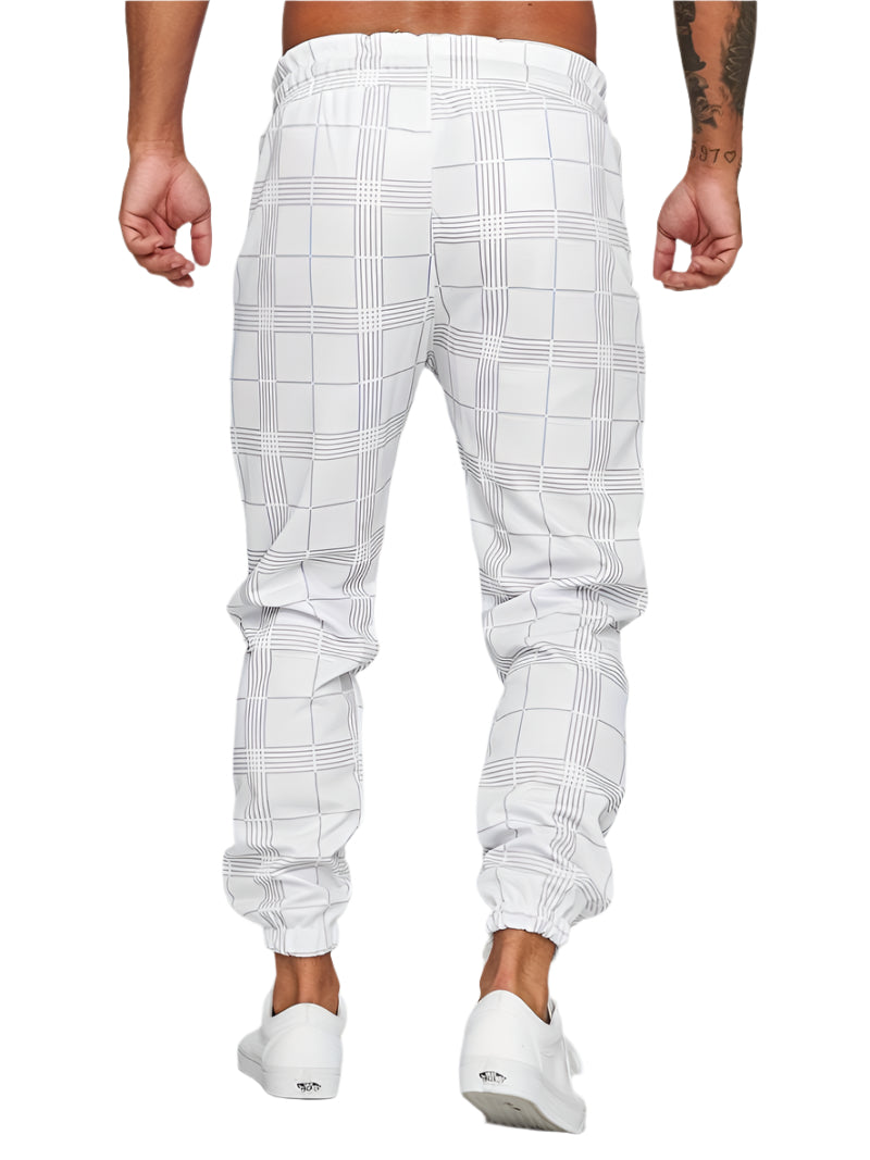 Xander - Trendy Geruite Joggingbroek Heren