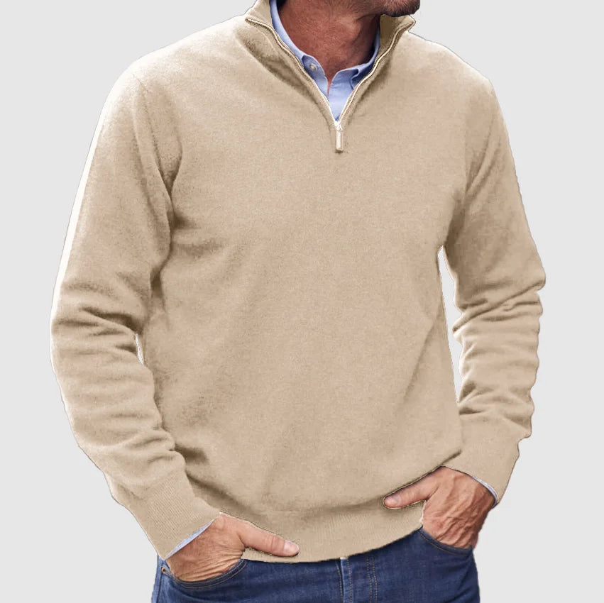 Italiaanse Half-Zip Trui Voor Heren - Ferdinand