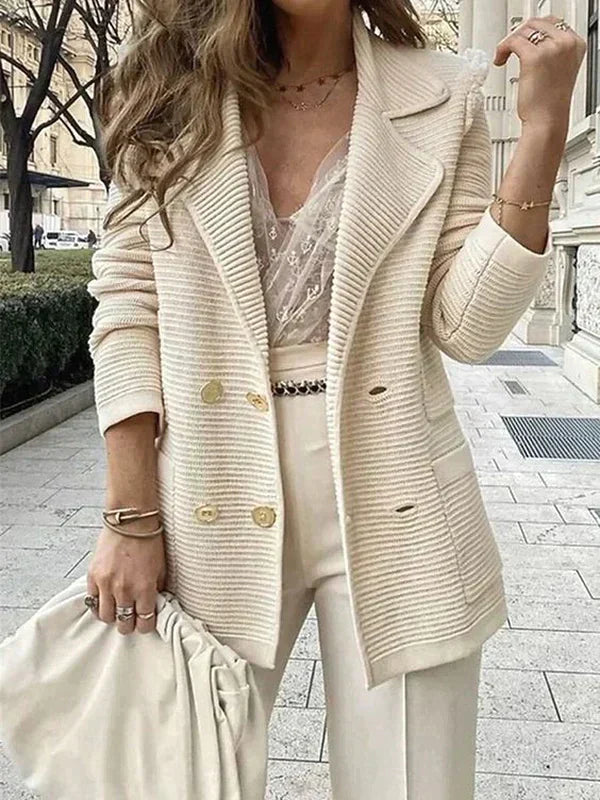 Casual Beige Dames Blazer