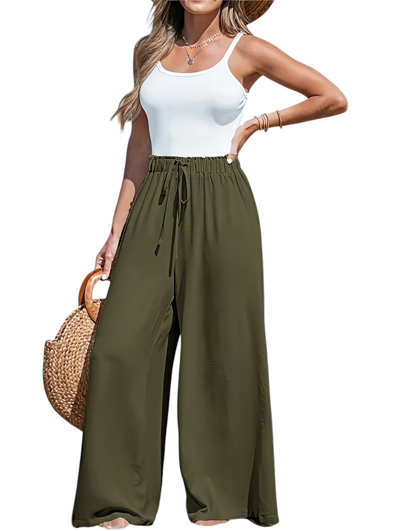 Zomer Broek Met Wijde Pijpen