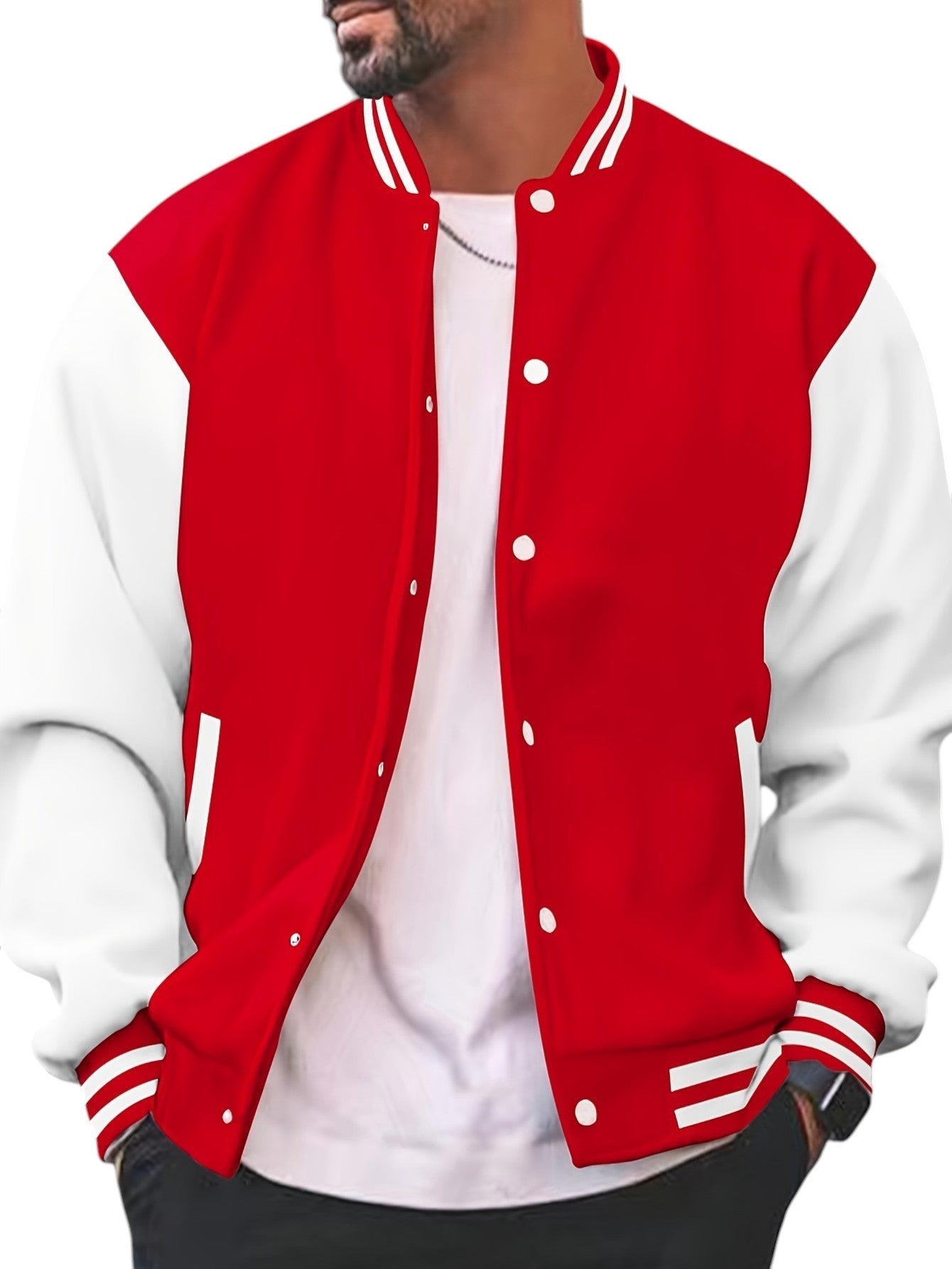 Klassieke Varsity Jas – Heren Casual Baseball Jack met Regular Fit