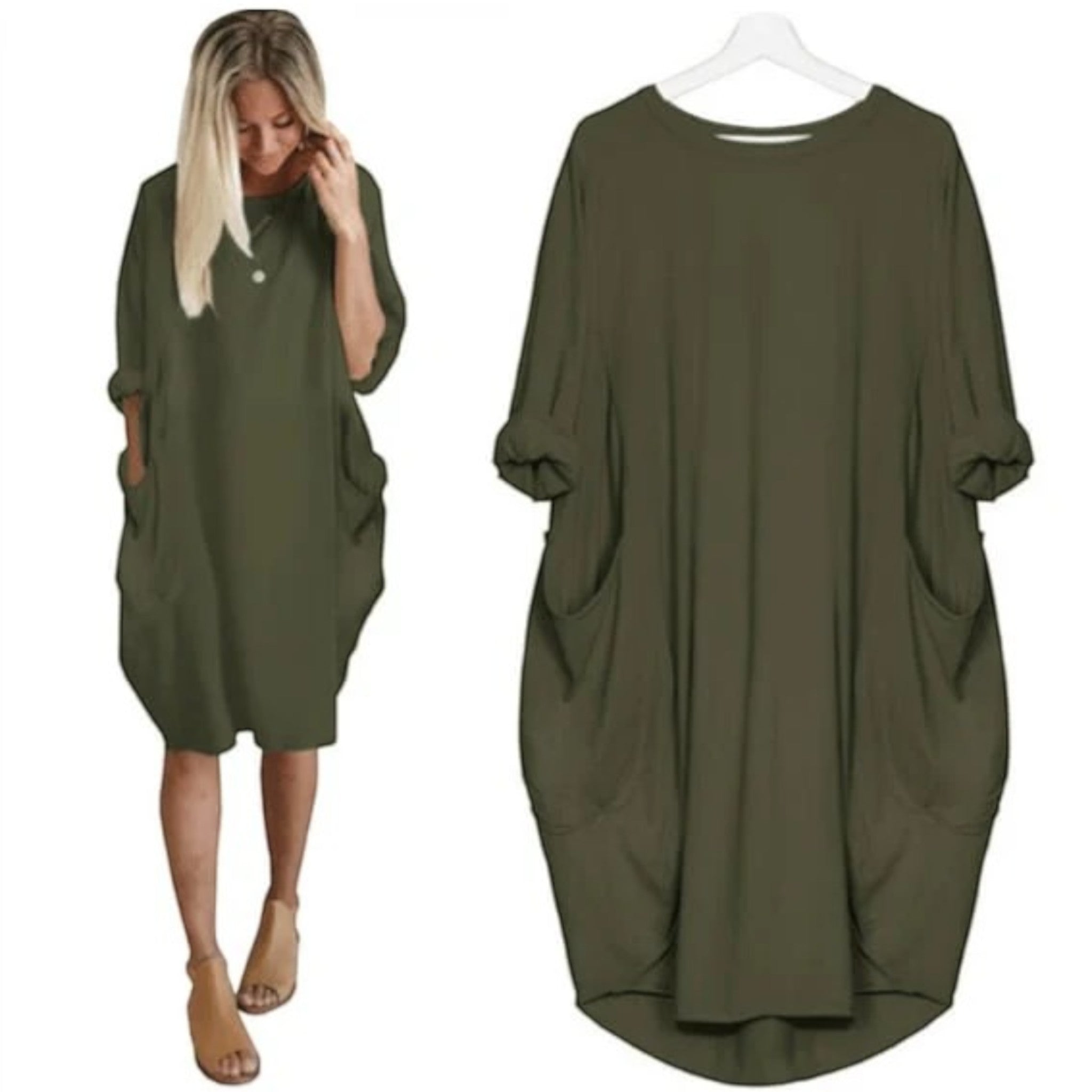 Elisa | Blousejurk Met Ronde Hals  | Oversized
