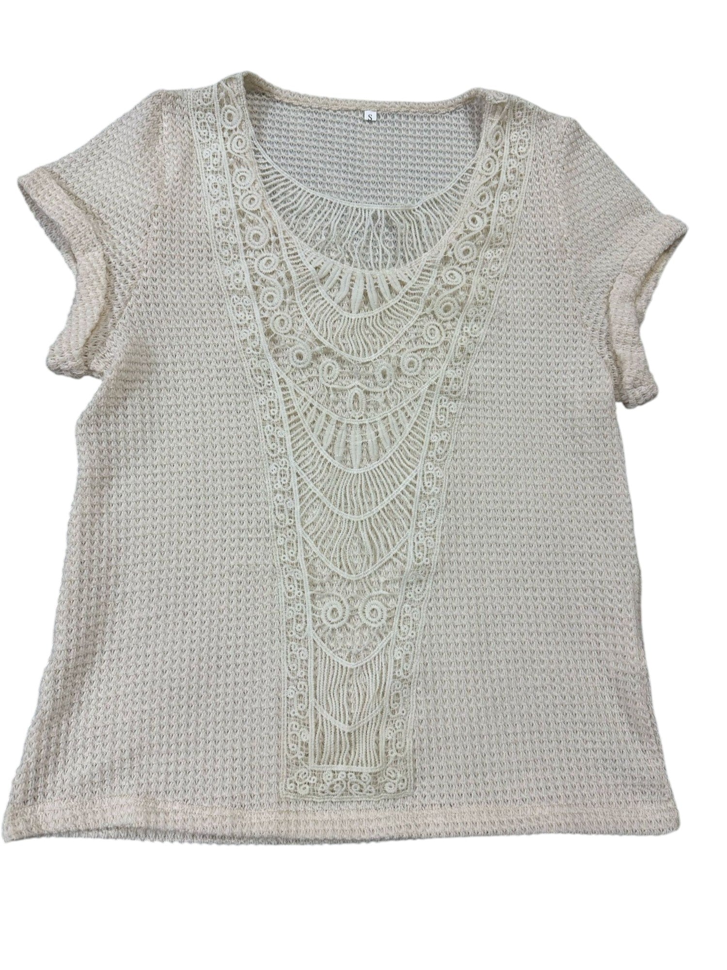 Zomerse Dames Top Met Korte Mouwen