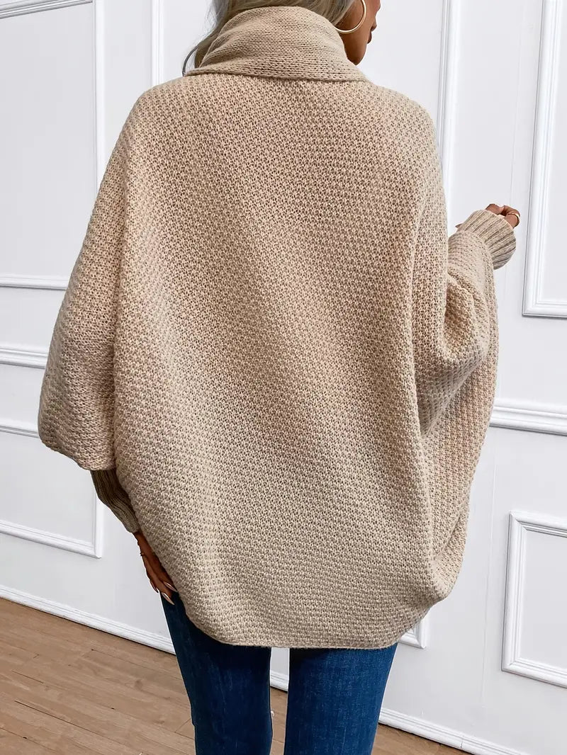 Casual Oversized Gebreid Vest Voor Dames