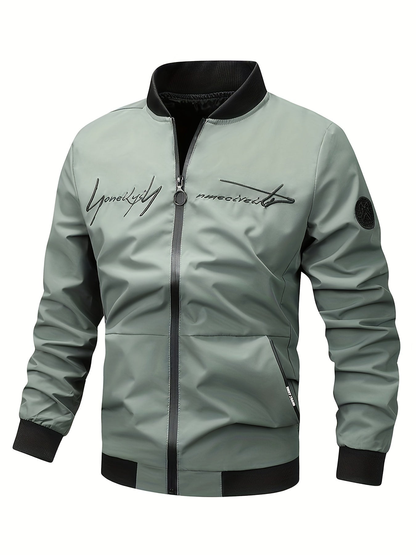 Slim Fit Bomberjas Voor Heren