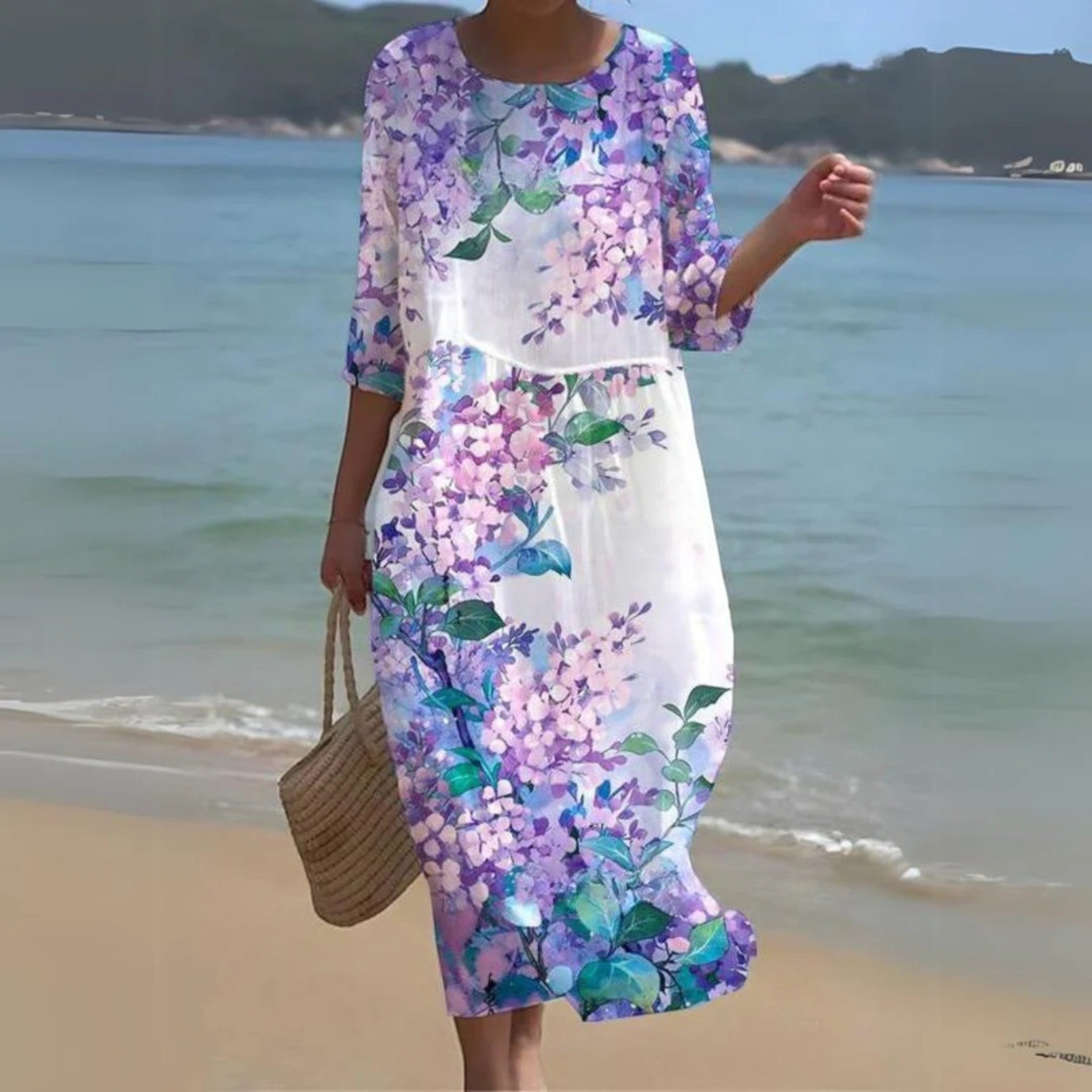 Amira | Zomerse Jurk Met Bloemenprint | Maxi