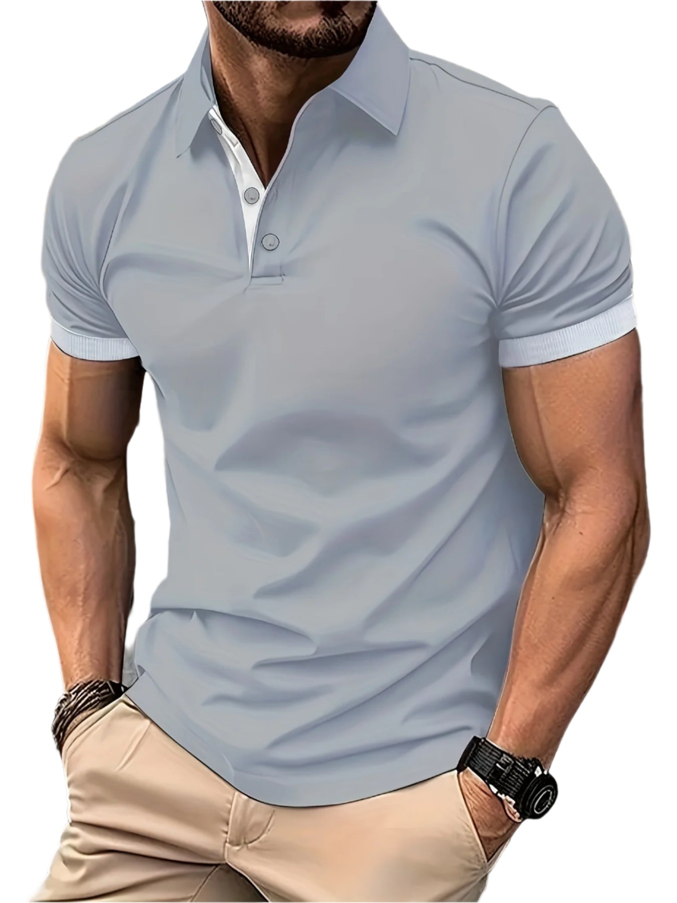 Premium Heren Polo Shirt Korte Mouwen