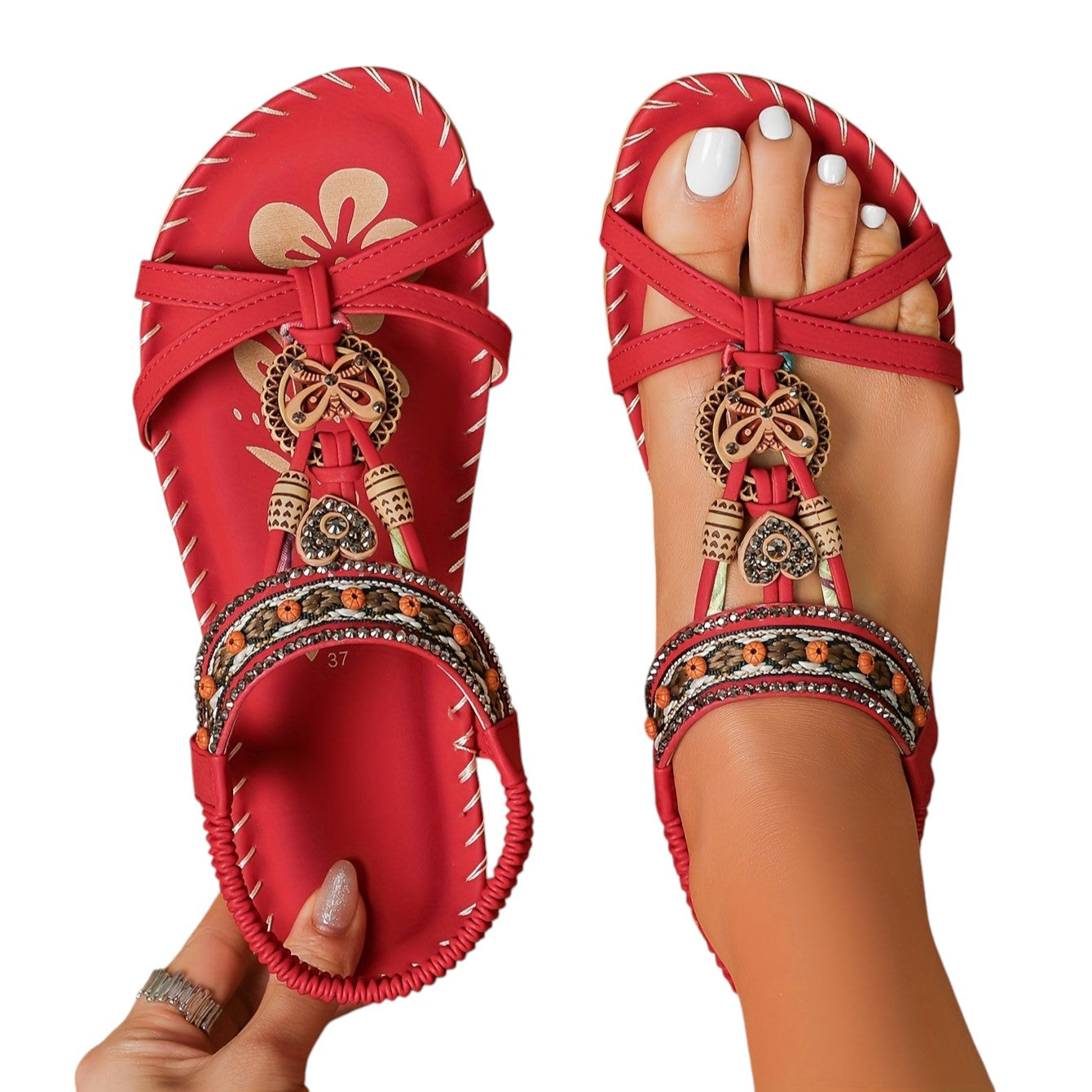 Zomerse Boho Stijl Sandalen