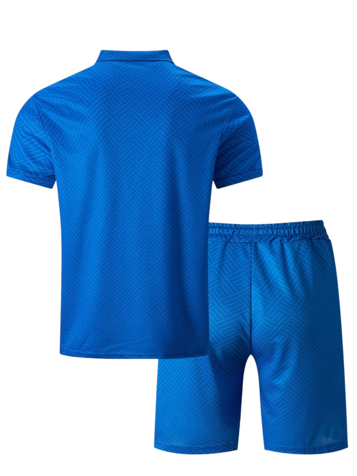 2-Delige Heren Set Half Zip Polo & Shorts