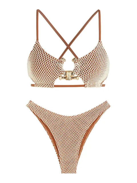 Emma -Stijlvolle Bikini Met Felle Kleuren