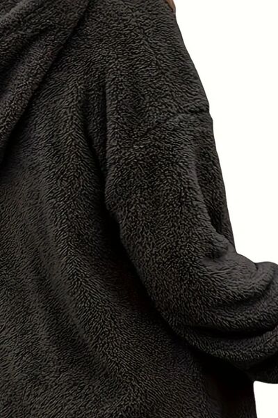 Oversized Zachte Hoodie Met Halve Rits - Comfy
