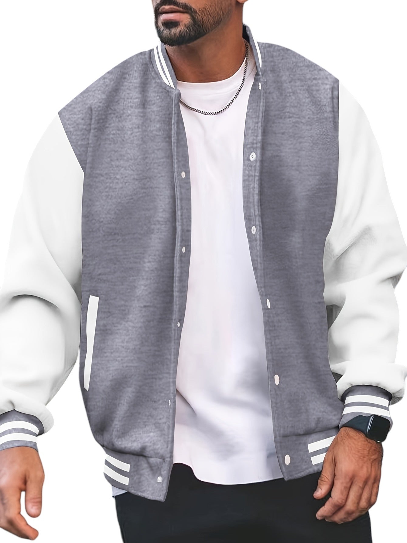Klassieke Varsity Jas – Heren Casual Baseball Jack met Regular Fit