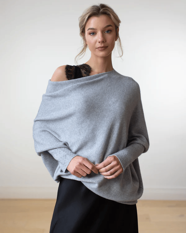Stijlvolle Off Shoulder Trui Losse Pasvorm