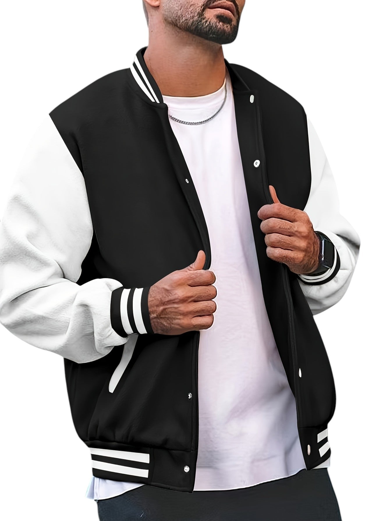 Klassieke Varsity Jas – Heren Casual Baseball Jack met Regular Fit