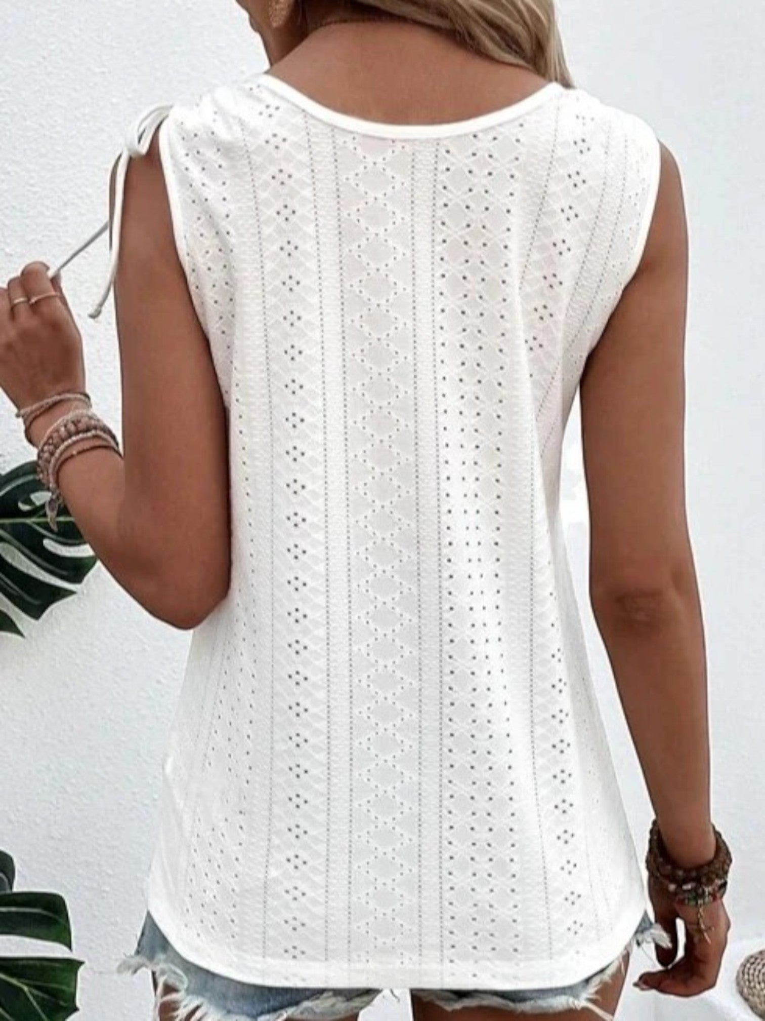 Calista | Casual Gebreide Zomer Top | Mouwloos