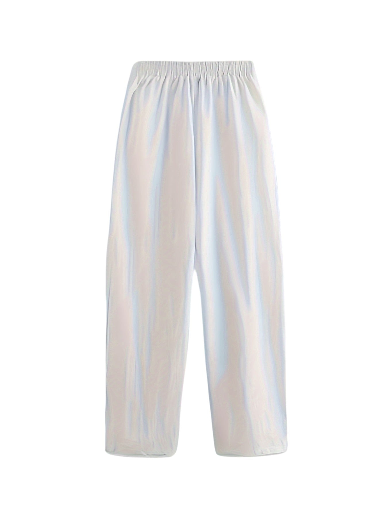 Dames Elastische Broek In Effen Kleuren