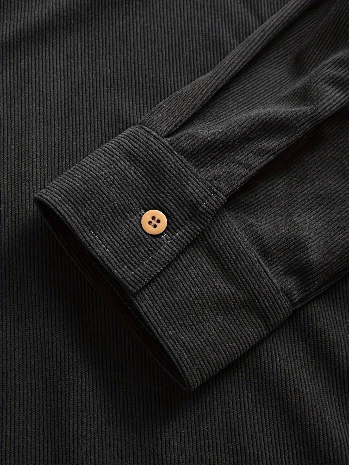 Heren Casual Katoenen Overhemd – Regular Fit, Reverskraag, Voorzakken