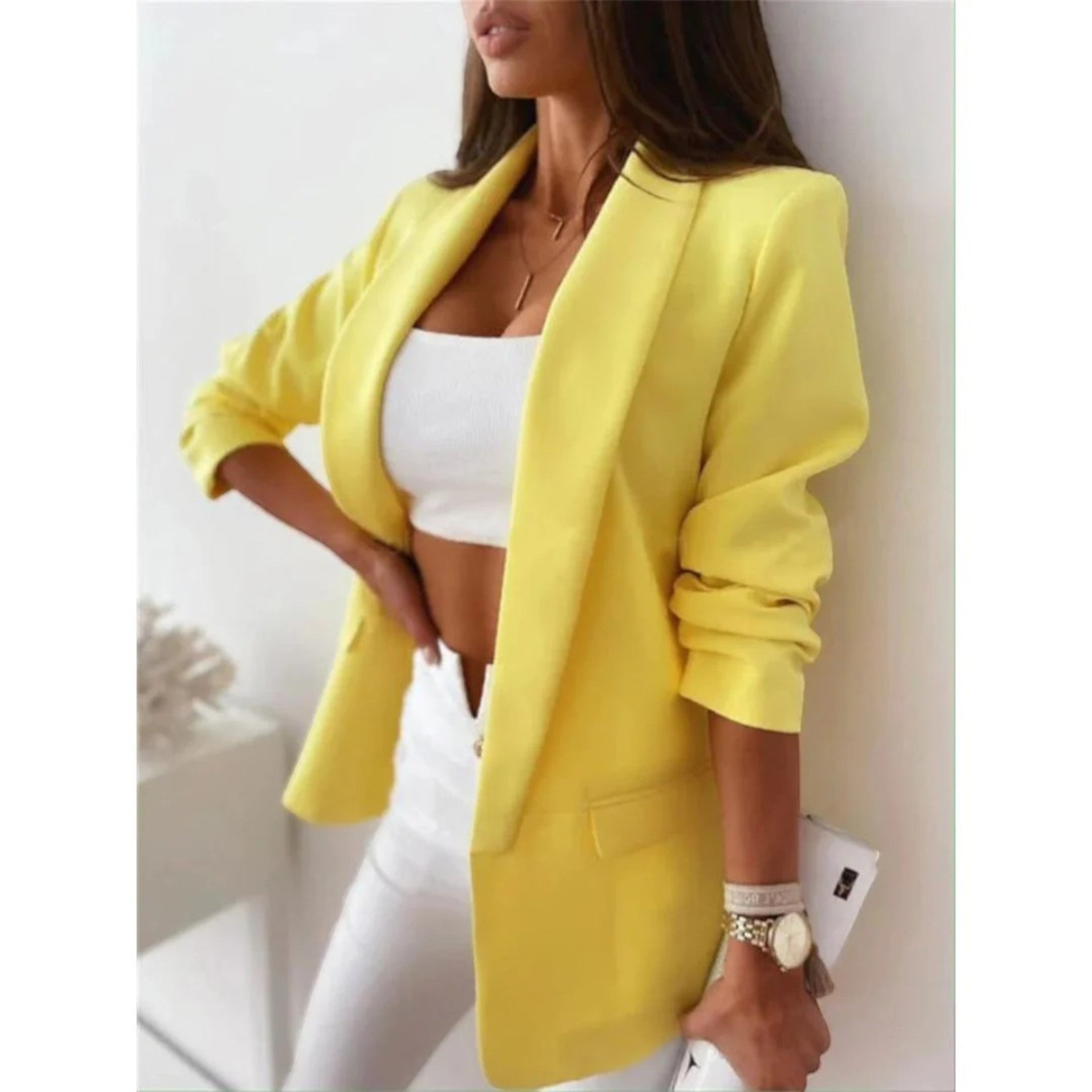 Dana | Stijlvolle Blazer Met Open Voorkant
