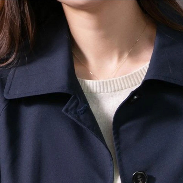 Julia - Getailleerde Trenchcoat Kort Dames
