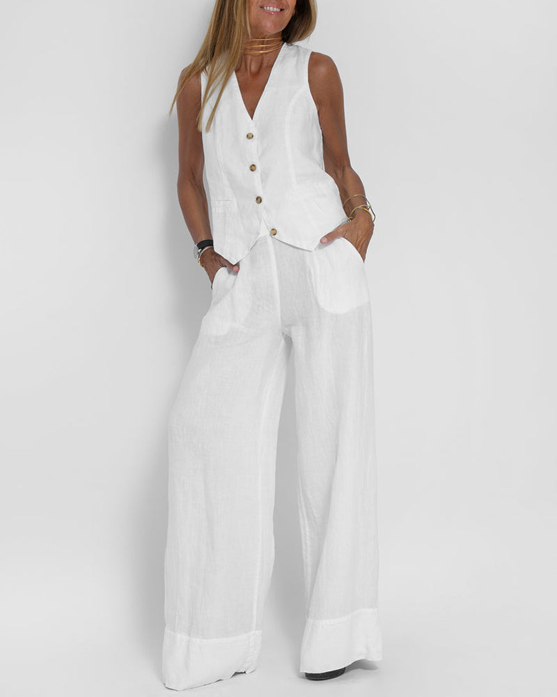 2-Delige Set Top & Wijde Broek