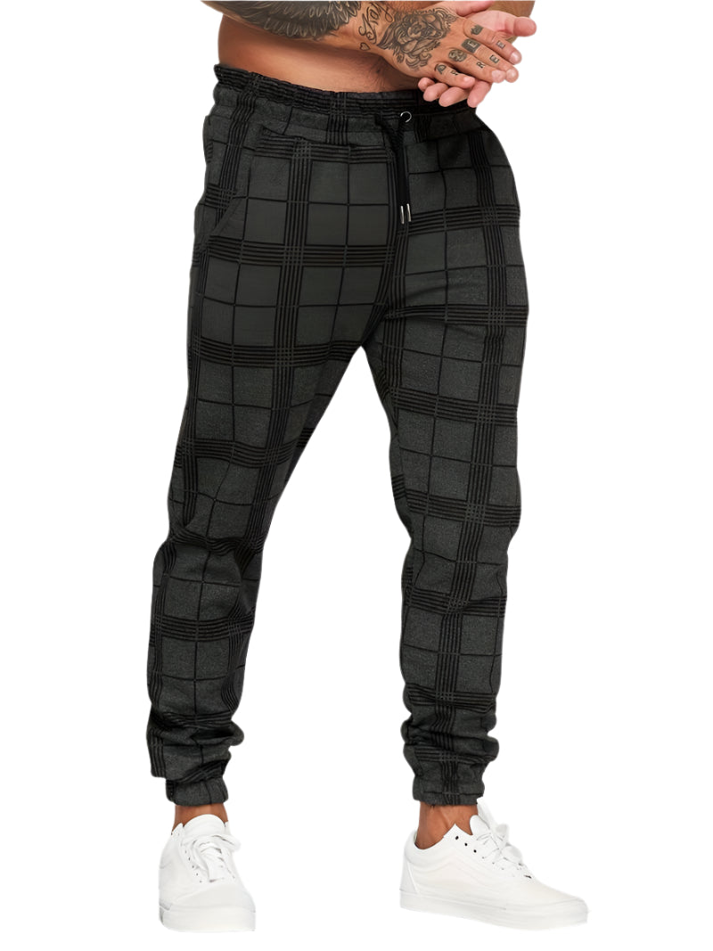 Xander - Trendy Geruite Joggingbroek Heren