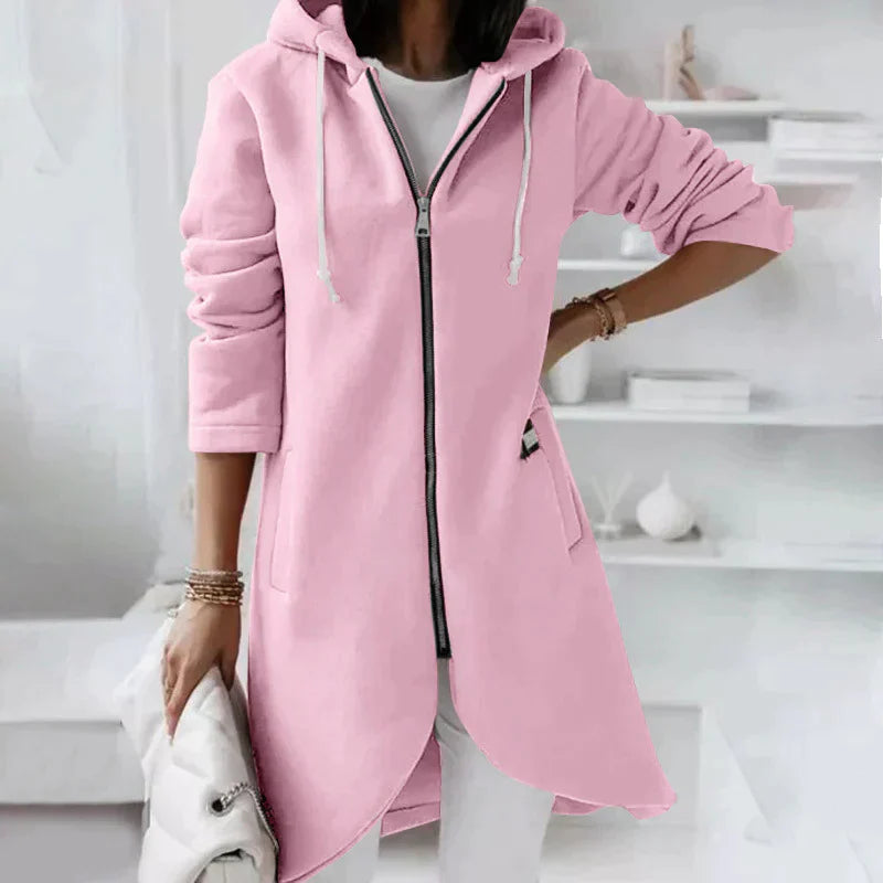 NOVA - Lang Hoodie Vest Met Capuchon Dames