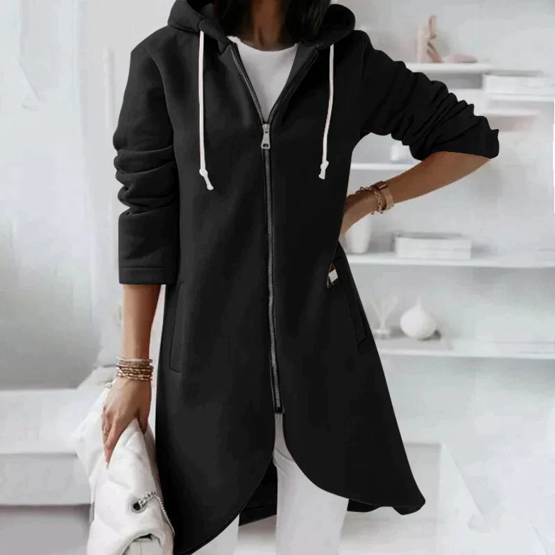 NOVA - Lang Hoodie Vest Met Capuchon Dames