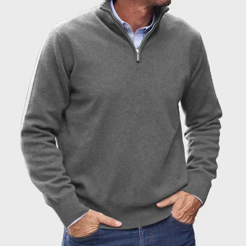Italiaanse Half-Zip Trui Voor Heren - Ferdinand