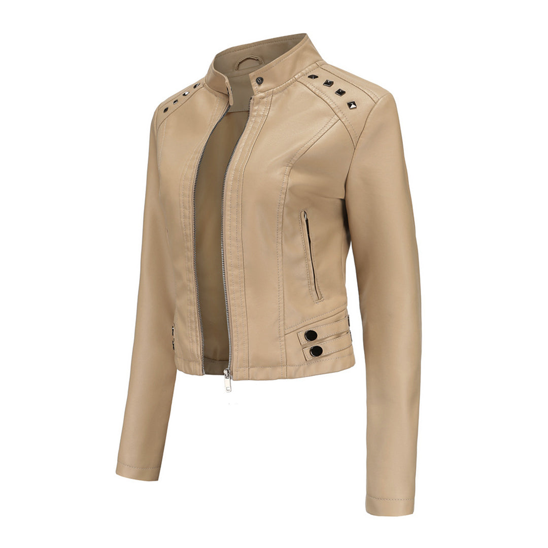 Stijlvolle Bikerjack Met Rits | Kort