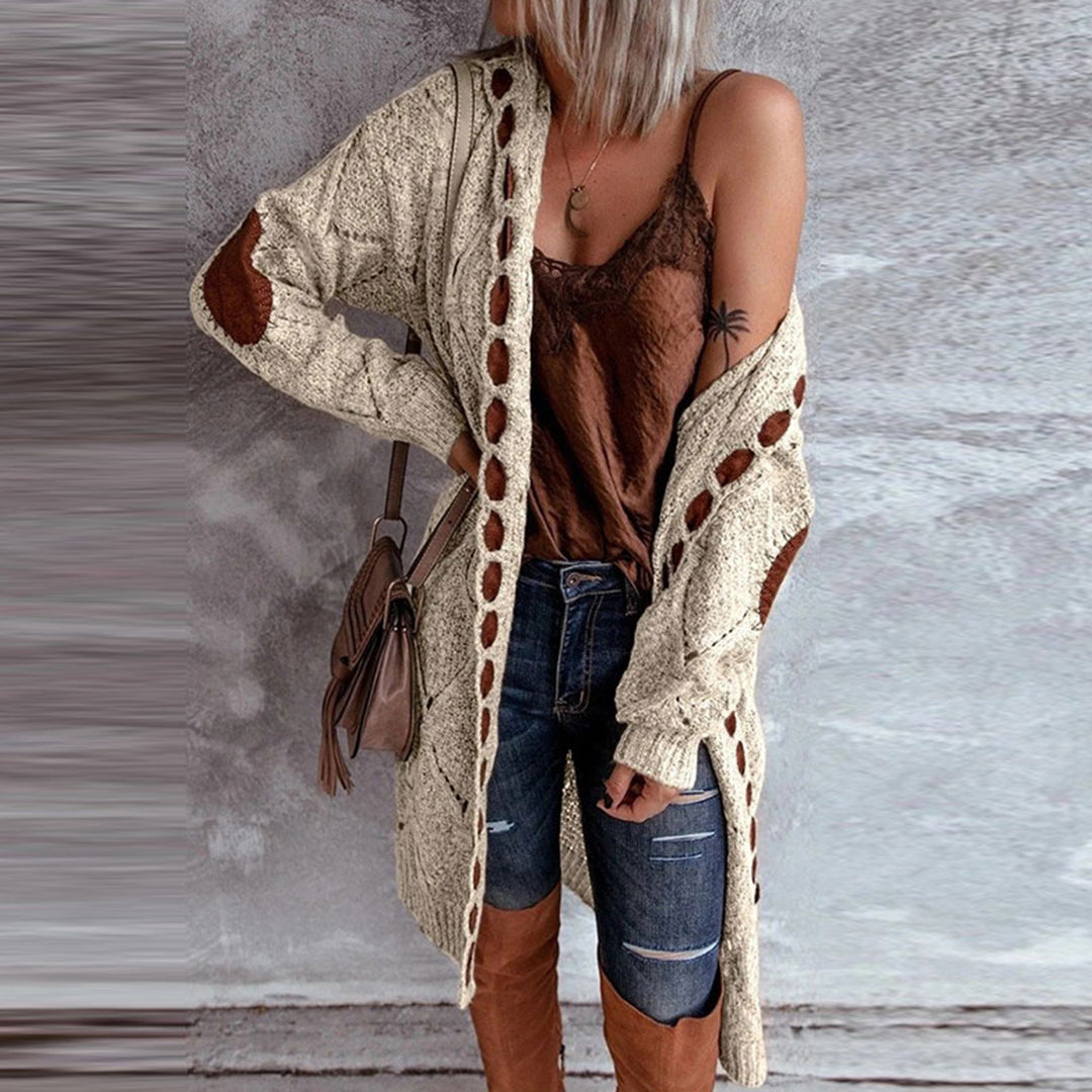 Modieus Lang Vest Met Capuchon - Elodie