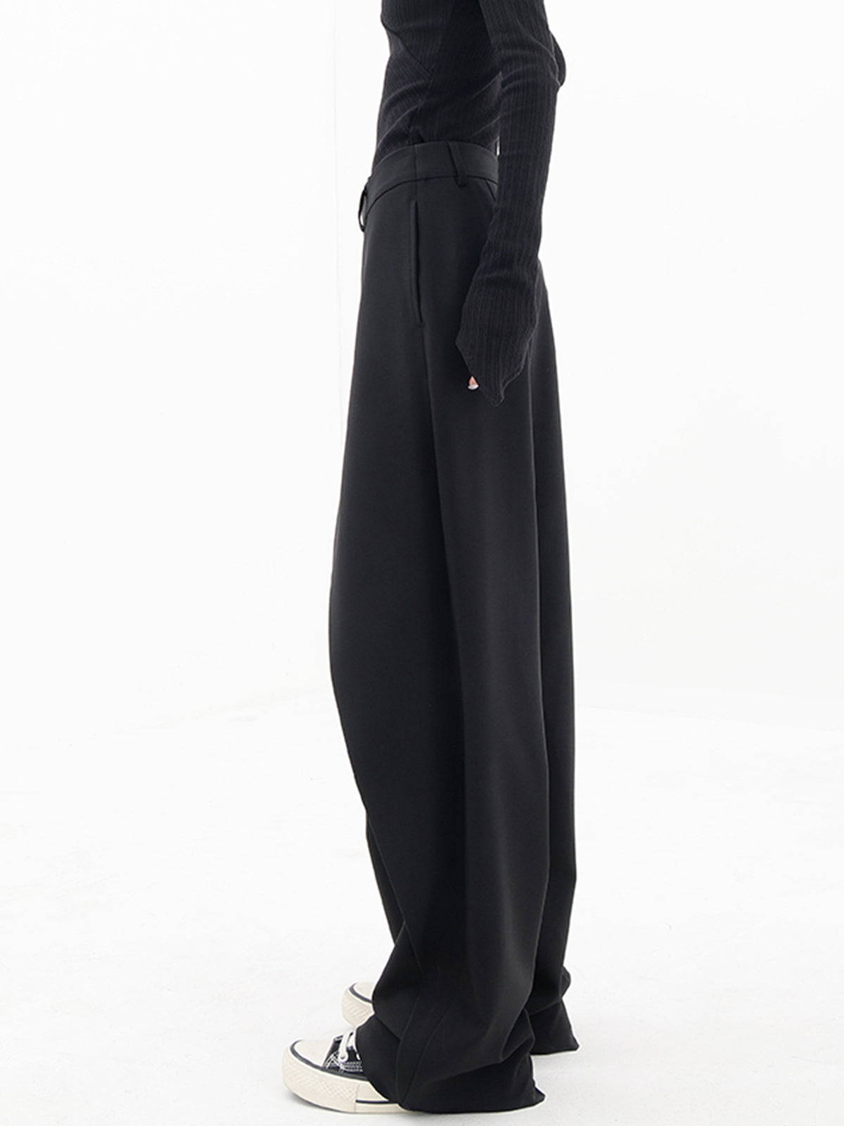 Asymmetrische Broek Met Wijde Pijpen Dames
