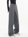 Asymmetrische Broek Met Wijde Pijpen Dames