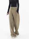 Asymmetrische Broek Met Wijde Pijpen Dames