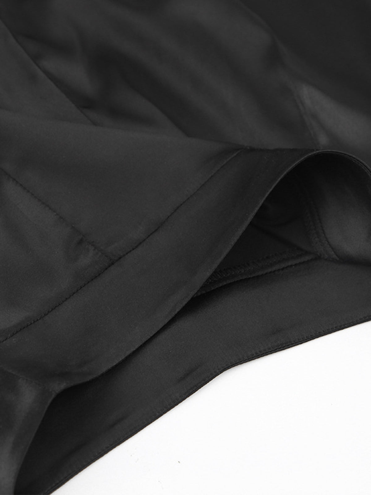 Losse satijnen Broek Met Hoge Taille