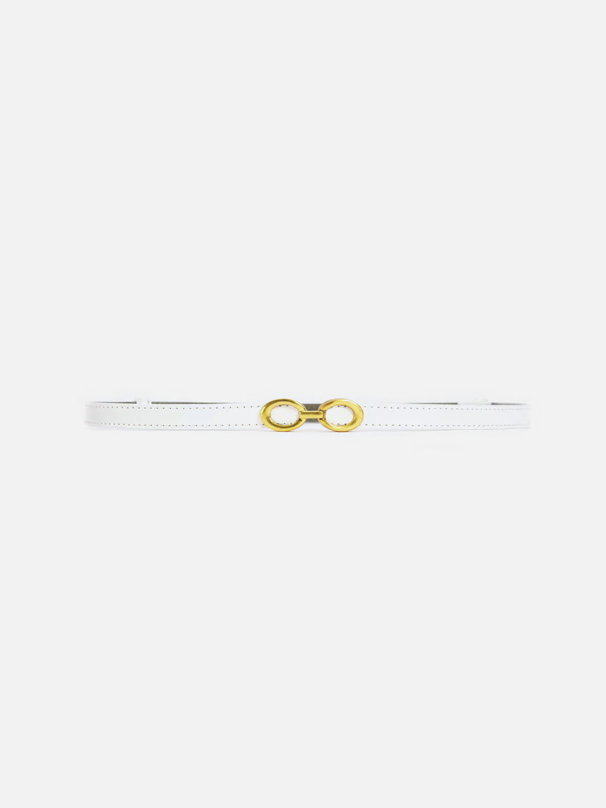 Smalle Leren Riem Met Ringengesp Dames