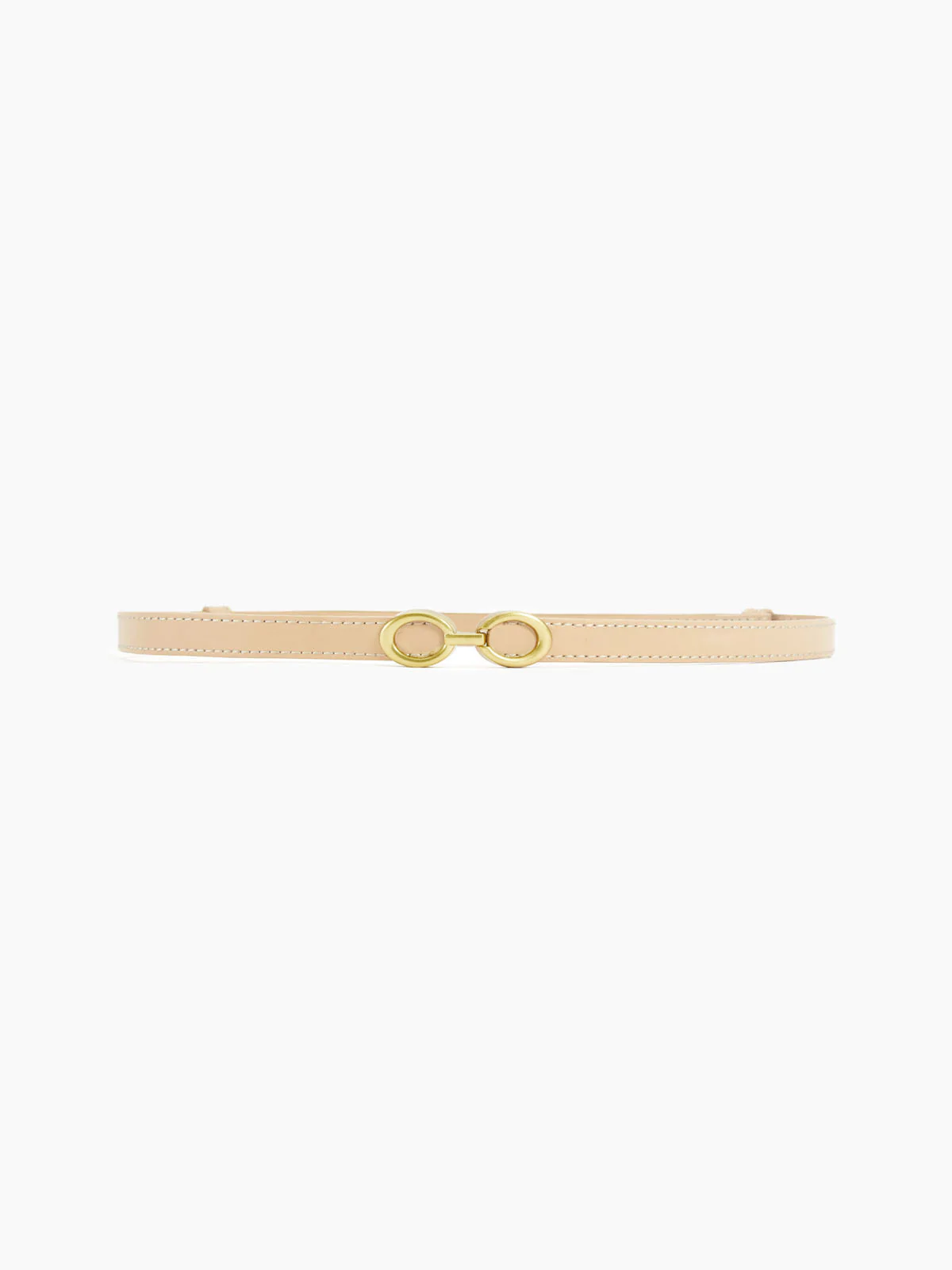 Smalle Leren Riem Met Ringengesp Dames