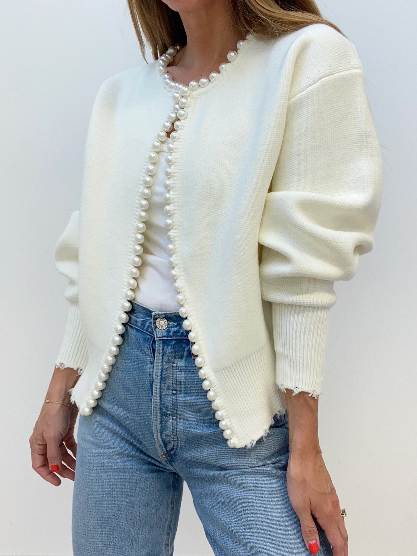 Zomer Cardigan Met Parels