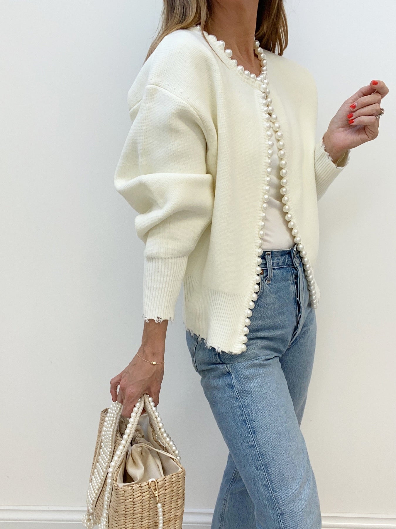 Zomer Cardigan Met Parels
